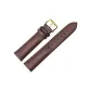 Gold-Tone Lock Brown Leather