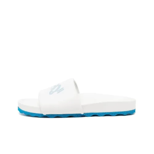 OFF-WHITE Slide Slippers Men White/Blue