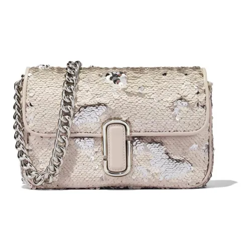 MARC JACOBS Leather Trim Shoulder Bag Portable Crossbody Bag Shoulder Bag Women's Gray