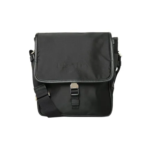 PRADA Nylon Messenger Bag Shoulder Bag Crossbody Bag Men's Black