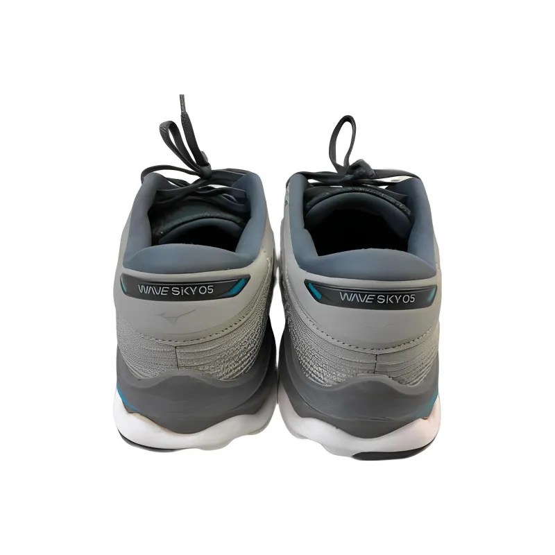 Mizuno Wave Sky 5 'Gray Silver Blue' Women's-3
