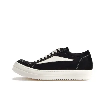 RICK OWENS Strobe Vintage Low Black Suede