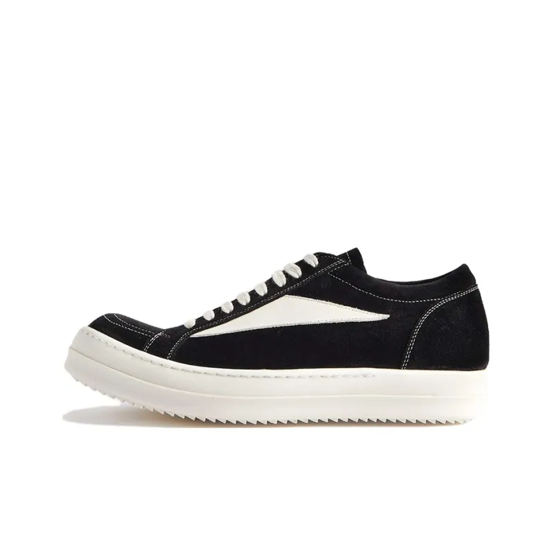 RICK OWENS Strobe Vintage Low Black Suede-0