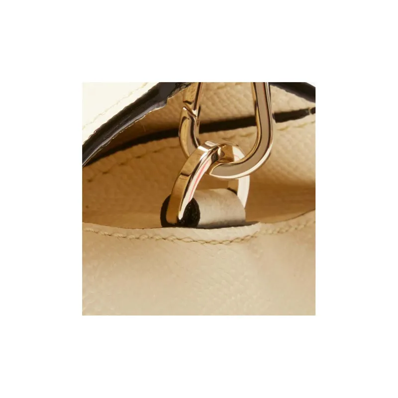 Valextra Calfskin Shoulder Bag, Crossbody Bag Mini Women's White-2