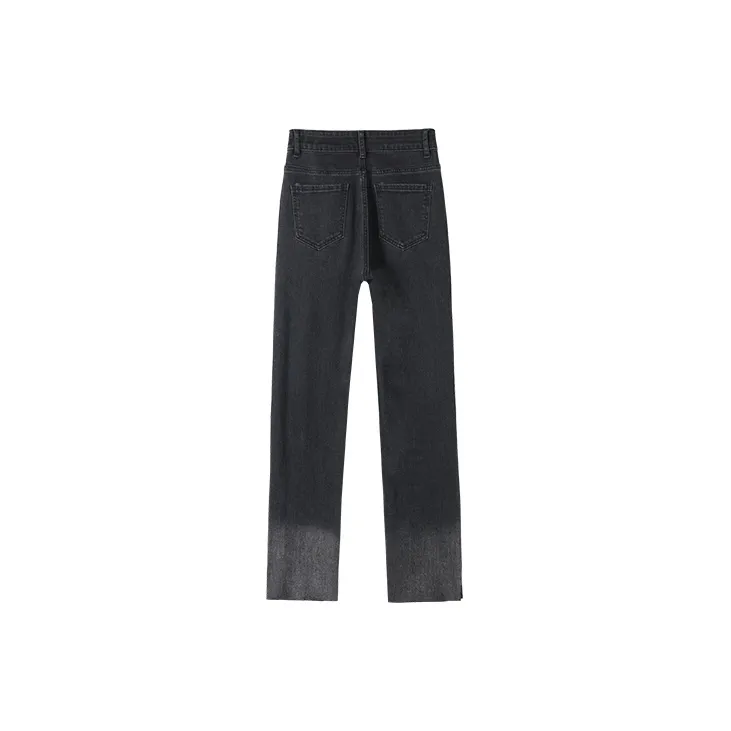 MITUAN Jeans Women's Black Gray-1