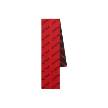 Balenciaga Macro Allover Logo Scarf