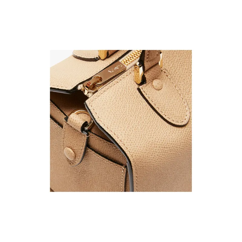 Valextra Calfskin Shoulder Bag, Crossbody Bag Mini Women's Brown-2