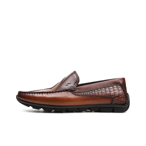 Satchi Dress Shoes Men Low-Top Brown