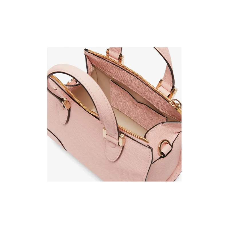 Valextra Calfskin Handbag, Shoulder Bag, Crossbody Bag Mini Women's Pink-4