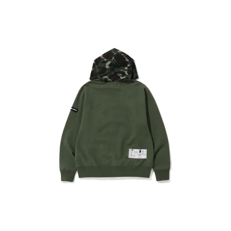 Bape X Undefeated Color Camo Relaxed Zip Hoodie-3