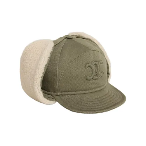 CELINE Trapper Hats Women's Army Green