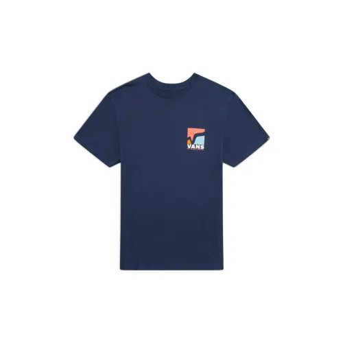 Vans Swoop V T-Shirts Men Uniform Blue