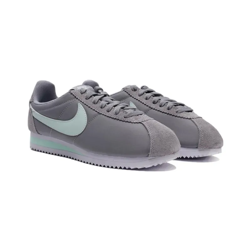 Nike Cortez Nylon Wolf Grey Low Tops Retro Gray Women's-3