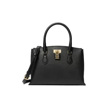 MICHAEL KORS MK Ruby Cow Leather Tote Bag, Shopping Bag, Handbag Small Size Women's Black