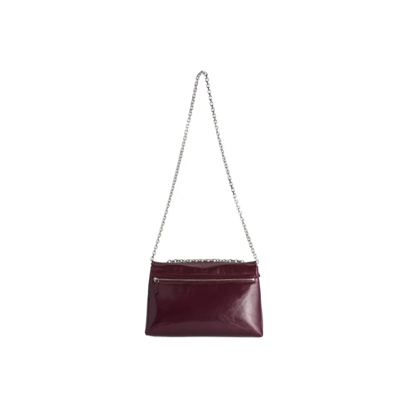 AMIPARIS Textured Leather Crossbody Bag Shoulder Bag Women's Burgundy-2