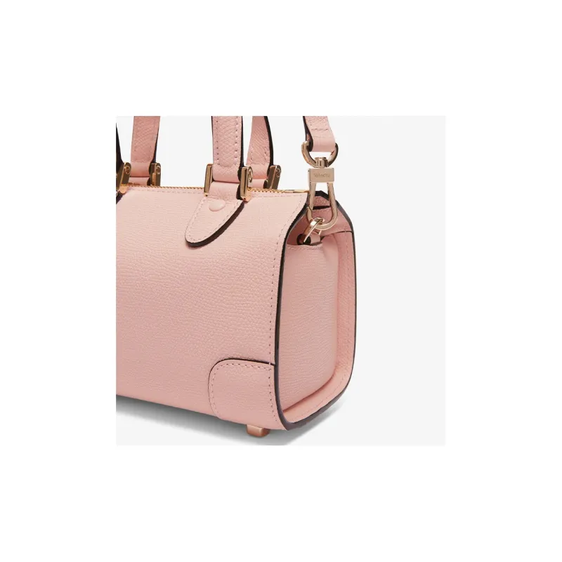 Valextra Calfskin Handbag, Shoulder Bag, Crossbody Bag Mini Women's Pink-2
