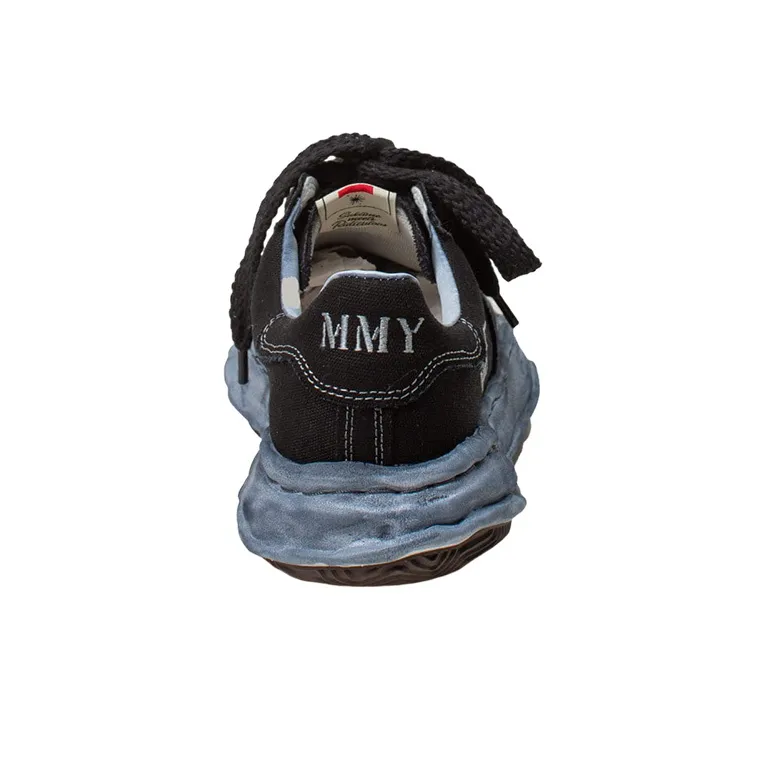 Maison MIHARA YASUHIRO Blakey OG Sole Canvas Low Over Dye Black-3