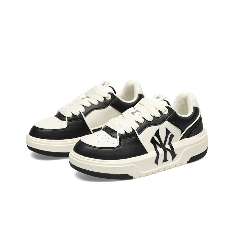 MLB Chunky Liner Skateboard Shoes Unisex Low-Top Black White