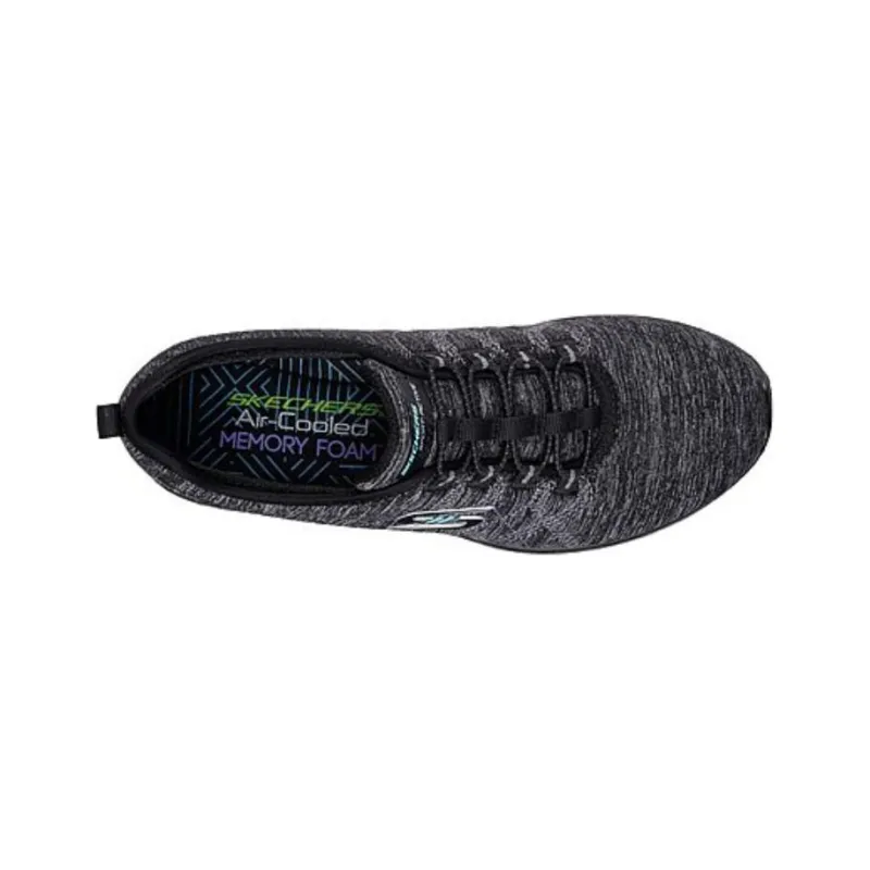 Skechers Microburst 1.0 On The Edge Cushioning Anti-Slip And Wear-Resistant Low-Top Casual Shoes Women's Black White-3