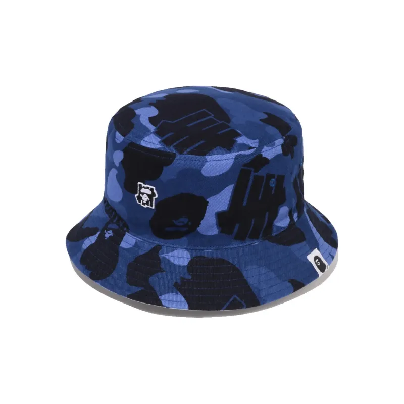 Bape X UNDEFEATED Color Camo Flannel Bucket Hat-1
