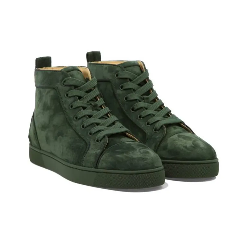 CL LUBOTING Stylish Skateboarding Shoes Dark Green-2