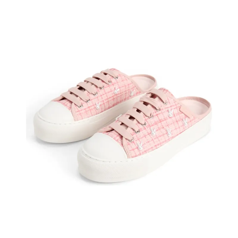 CHARLES&KEITH Small Ck Fashion Slippers Women's Solid Color-11