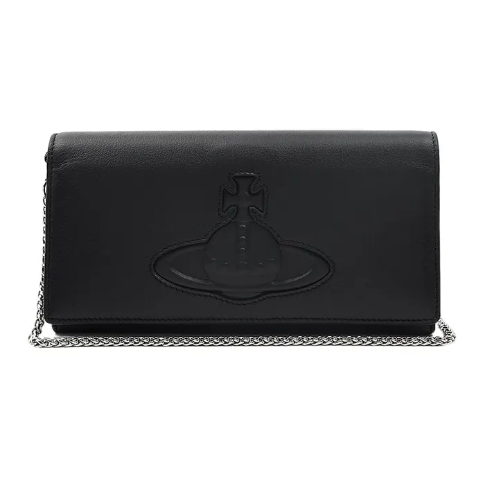Vivienne Westwood Cow Leather Wallet Women's Black-0
