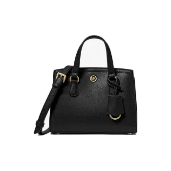 MICHAEL KORS Chantal Cow Leather Tote Bag Shopping Bag Portable Crossbody Bag Shoulder Bag Women's Black