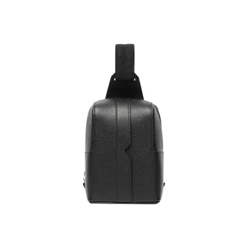 Valextra V Line Calfskin Crossbody Bag, Shoulder Bag Men's Black