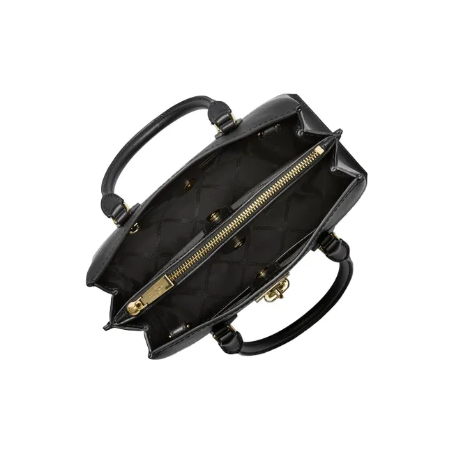 MICHAEL KORS MK Ruby Cow Leather Tote Bag, Shopping Bag, Handbag Trumpets Women's Black-4
