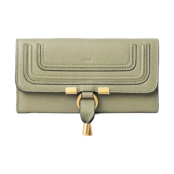Chloe Marcie Calfskin Wallet Women's Light Green