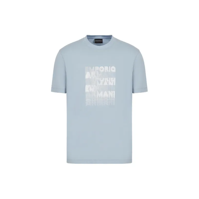 EMPORIO ARMANI T Shirts Men Light Blue-0