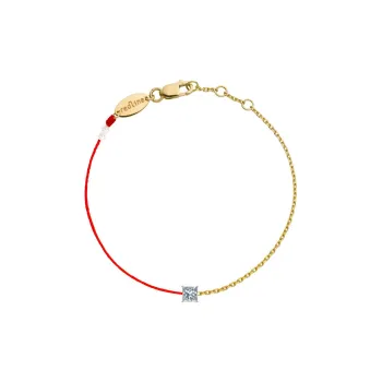 Redline 18K Yellow Gold With Diamond Setting Bracelets Women's