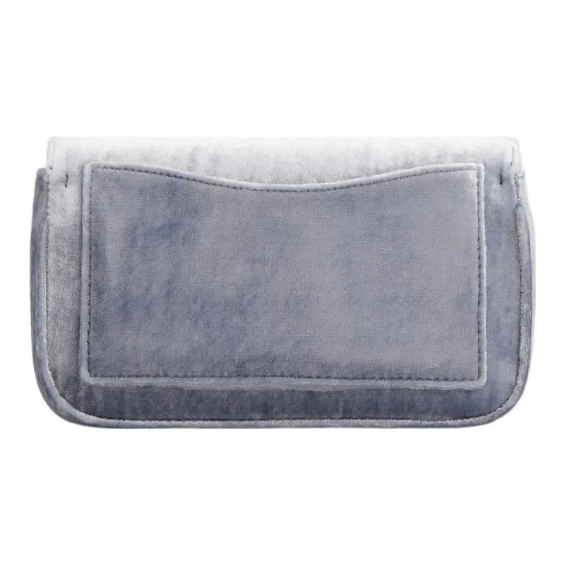 Roger Vivier Velvet One Shoulder Crossbody Clutches Regular Women's Light Blue-1