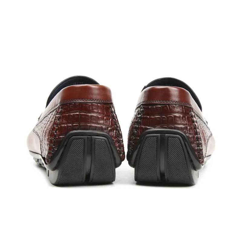 Satchi Dress Shoes Men Low Top Brown-4