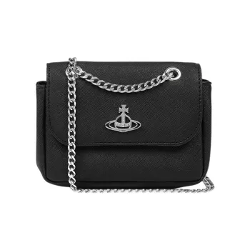 Vivienne Westwood Saffiano PU Wallet Small Size Women's Black