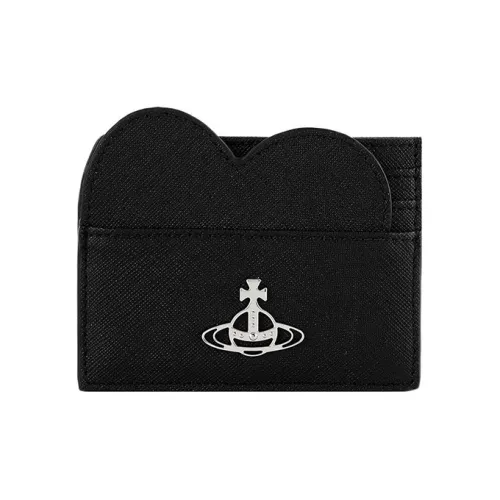 Vivienne Westwood Cow Leather Card Holder Women's Black