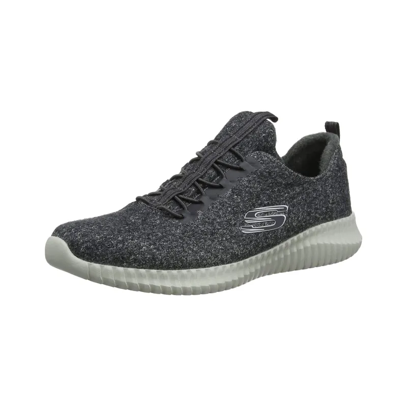 Skechers Elite Flex Casual Shoes Men Low-Top Charcoal Gray-2