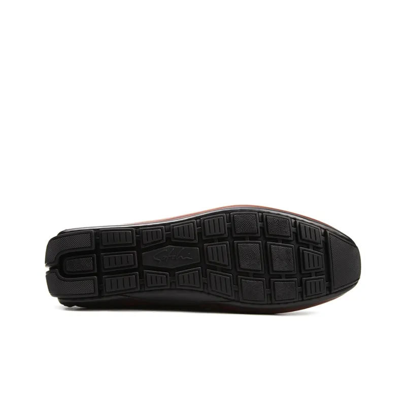 Satchi Dress Shoes Men Low Top Brown-5