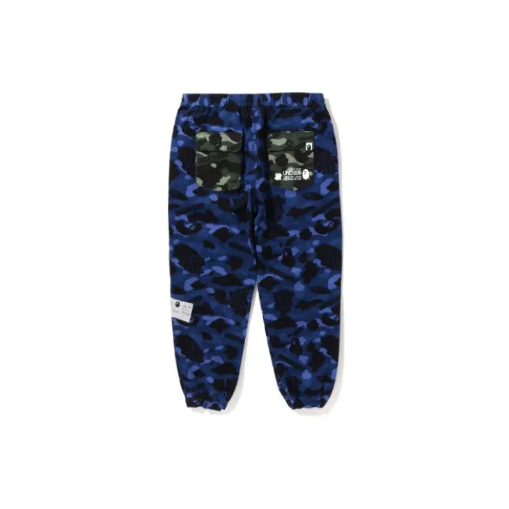 Bape X Undefeated Color Camo Flannel Pants-3