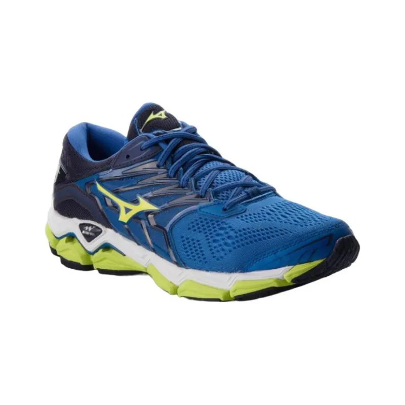 Mizuno Wave Horizon 2 Cushioning Anti-Slip And Wear-Resistant Low-Top Running Shoes Blue Black Yellow-2