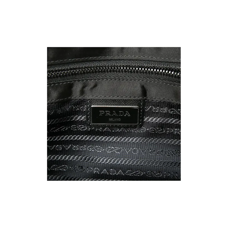 PRADA Nylon Messenger Bag Shoulder Bag Crossbody Bag Men's Black-4