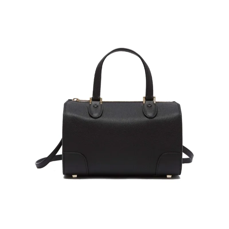 Valextra Calfskin Shoulder Bag, Crossbody Bag Mini Women's Black-0
