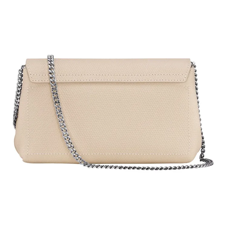 LONGCHAMP Roseau Cow Leather Shoulder Bag Crossbody Bag Women's Beige-2