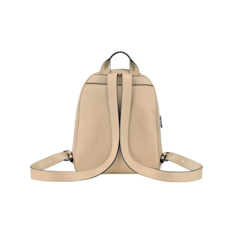 LONGCHAMP 3D Calfskin With Sheepskin Trim Backpack Women's Beige-2