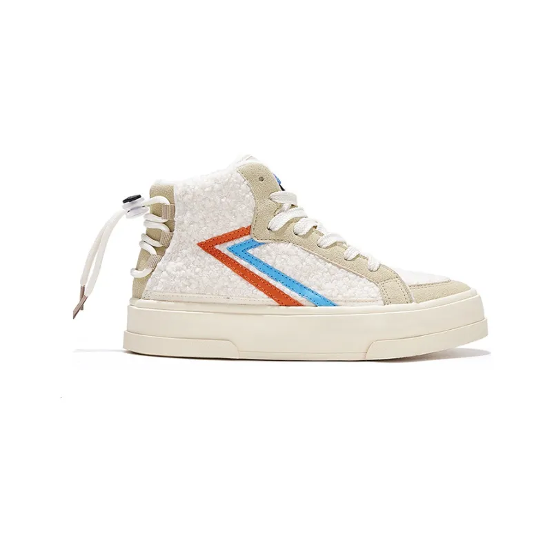 SESAME STREET x Feiyue Anti-Slip Wear-Resistant High-Top Casual Shoes Women's Beige-1