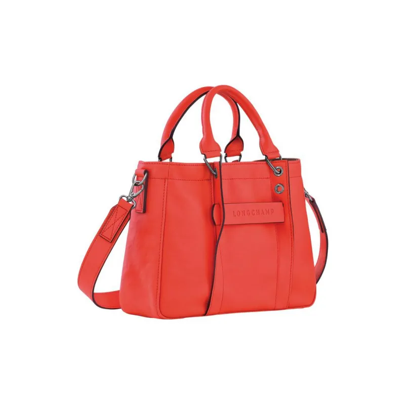 LONGCHAMP 3D Calfskin With Sheepskin Accents Shoulder Bag Crossbody Bag Handbag Small Size Women's Orange-1