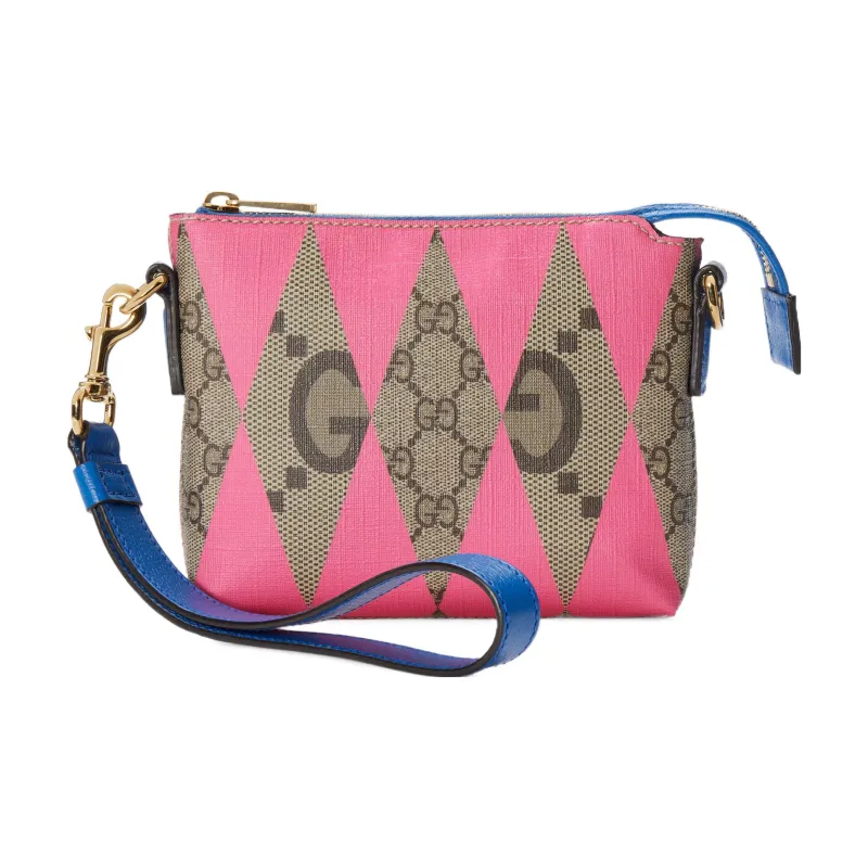 GUCCI Canvas With Leather Messenger Bag, Crossbody Bag, Shoulder Bag Men's-1