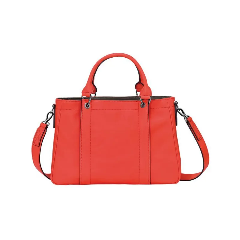 LONGCHAMP 3D Calfskin With Sheepskin Accents Shoulder Bag Crossbody Bag Handbag Small Size Women's Orange-2