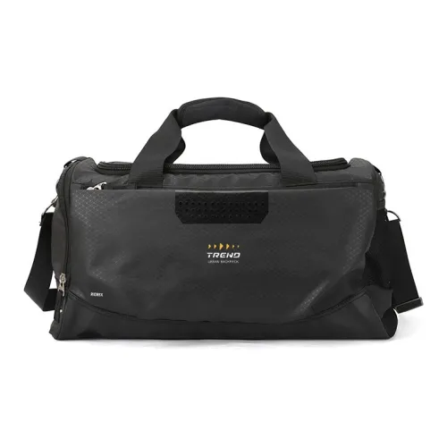 RIOREX Polyamide Travel Bag Sports & Fitness Bag Portable Crossbody Training Bag Travel Bag Regular Unisex Black